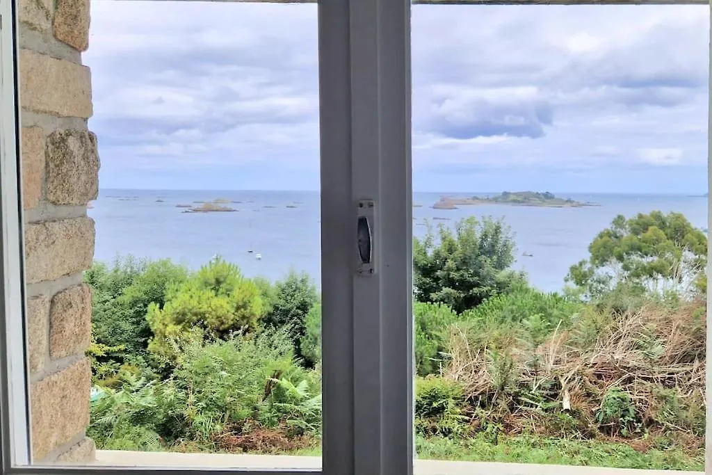 Maison Le Panorama Tadou Coz 100% Vue Mer Ploubazlanec France